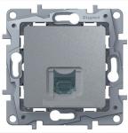 Legrand Etika Алюм Розетка тел. (RJ11) 672440
