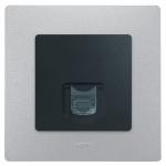 Legrand Etika Антрацит Розетка тел. (RJ11) 672640