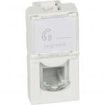Legrand Mosaic Розетка ТЛФ RJ11 1М с этикеткой (078730)