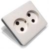  - Розетка 2-м СП РС10-У03 10А IP20 бел. БЕЛ. ЦЕРКОВЬ РС10-У03