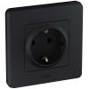  - Розетка 1-м СП Inspiria 16А IP20 250В 2P+E немецк. стандарт антрацит Leg 673723