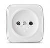  - Розетка 1-м ОП Электра 10А IP20 без заземл. бел. Союз 0011