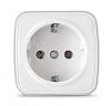  - Розетка 1-м ОП Электра 16А IP20 с заземл. бел. Союз 0012