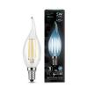  - Лампа светодиодная филаментная Black Filament 5Вт свеча на ветру 4100К E14 Gauss 104801205