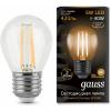  - Лампа светодиодная филаментная Black Filament 5Вт шар 2700К E27 Gauss 105802105