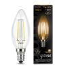  - Лампа светодиодная филаментная Black Filament 7Вт свеча 2700К E14 Gauss 103801107