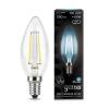  - Лампа светодиодная филаментная Black Filament 7Вт свеча 4100К E14 Gauss 103801207
