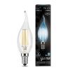  - Лампа светодиодная филаментная Black Filament 7Вт свеча на ветру 4100К E14 Gauss 104801207