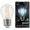  - Лампа светодиодная филаментная Black Filament 7Вт шар 4100К E27 Gauss 105802207