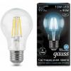  - Лампа светодиодная филаментная Black Filament 10Вт A60 4100К E27 Gauss 102802210