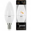  - Лампа светодиодная Black Candle-dim E14 7Вт 3000К диммир. Gauss 103101107-D