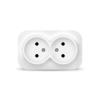  - Розетка 2-м ОП 10А IP20 без заземл. бел. IONICH 1417