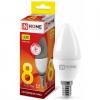  - Лампа светодиодная LED-СВЕЧА-VC 8Вт 230В E14 3000К 720лм IN HOME 4690612020426