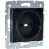  - Механизм розетки 1-м СП Karina 16А IP20 без заземл. термопласт черн. бархат LEZARD 707-4288-121B