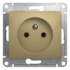  - Розетка 1-м СП Glossa 16А IP20 без заземл. механизм титан SE GSL000441