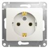  - Розетка 1-м СП Glossa 16А IP20 с заземл. механизм перламутр. SE GSL000643