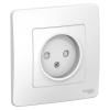  - Розетка 1-м СП Blanca 16А IP20 250В без заземл. защ. шторки бел. SE BLNRS000111