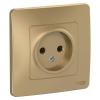  - Розетка 1-м СП Blanca 16А IP20 250В без заземл. без защ. шторок титан SE BLNRS000014