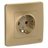  - Розетка 1-м СП Blanca 16А IP20 250В с заземл. без защ. шторок титан SE BLNRS001014
