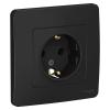  - Розетка 1-м СП Blanca 16А IP20 250В с заземл. без защ. шторок антрацит SE BLNRS001016