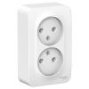  - Розетка 2-м ОП Blanca 16А IP20 250В без заземл. без защ. шторок бел. SE BLNRA000201