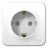  - Розетка 1-м ОП Blanca 16А IP20 250В с заземл. защ. шторки с монтаж. пластиной бел. SE BLNRA011121