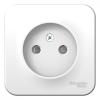  - Розетка 1-м ОП Blanca 16А IP20 250В без заземл. защ. шторки с изолир. пластиной бел. SE BLNRA001111