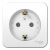  - Розетка 1-м ОП Blanca 16А IP20 250В с заземл. без защ. шторок с изолир. пластиной (компакт) бел. SE BLNRA110111