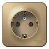  - Розетка 1-м ОП Blanca 16А IP20 250В с заземл. без защ. шторок с изолир. пластиной титан SE BLNRA010114