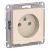  - Розетка 1-м СП AtlasDesign 16А IP20 без заземл. без защ. шторок механизм беж. SE ATN000241