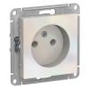  - Розетка 1-м СП AtlasDesign 16А IP20 без заземл. без защ. шторок механизм жемчуж. SE ATN000441
