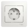  - Розетка 1-м СП Glossa 16А IP20 с заземл. защ. шторки в сборе бел. SE GSL000144