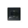  - Розетка 1-м СП 1мод. Glossa 16А IP44 с заземл. защ. шторки с крышкой в сборе антрацит SE GSL000748