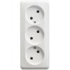  - Розетка 3-м ОП Этюд 16А IP20 250В без заземл. без защ. шторок бел. SE PA16-009B