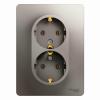  - Розетка 2-м СП Glossa 16А IP20 250В с заземл. в сборе платина SE GSL001224