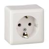  - Розетка 1-м ОП Хит 16А IP20 250В с заземл. без защ. шторок бел. SE RA16-133-B