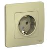  - Розетка 1-м СП Blanca 16А IP20 250В с заземл. без защ. шторок беж. SE BLNRS001017
