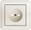  - Розетка 1-м СП W59 16А IP20 без заземл. защ. шторки бел. SE RS16-151-18