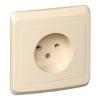  - Розетка 1-м СП Этюд 16А IP20 250В без заземл. без защ. шторок крем. SE PC16-001K