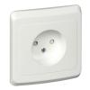  - Розетка 1-м СП Этюд 16А IP20 250В без заземл. защ. шторки бел. SE PC16-002B