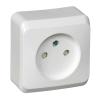  - Розетка 1-м ОП Этюд 16А IP20 250В без заземл. защ. шторки бел. SE PA16-002B