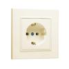  - Розетка с/з (Керамика) СП Karea 16А IP20 крем. Makel 56010008